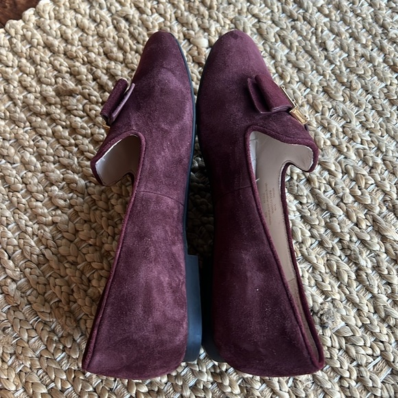 Cole Haan Tali Bow Loafer in Cordovan Suede Size 5.5 - Picture 8 of 11